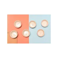 Ceramic 6-Piece Bowl Set, Mixed Colours