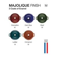 Majolique Cast Iron 3.8L Round Cocotte