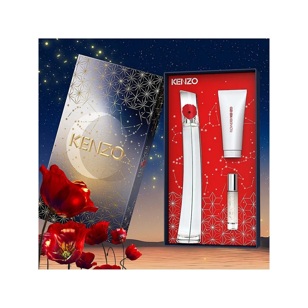 Flower By Kenzo Eau de Parfum Holiday 3-Piece Gift Set