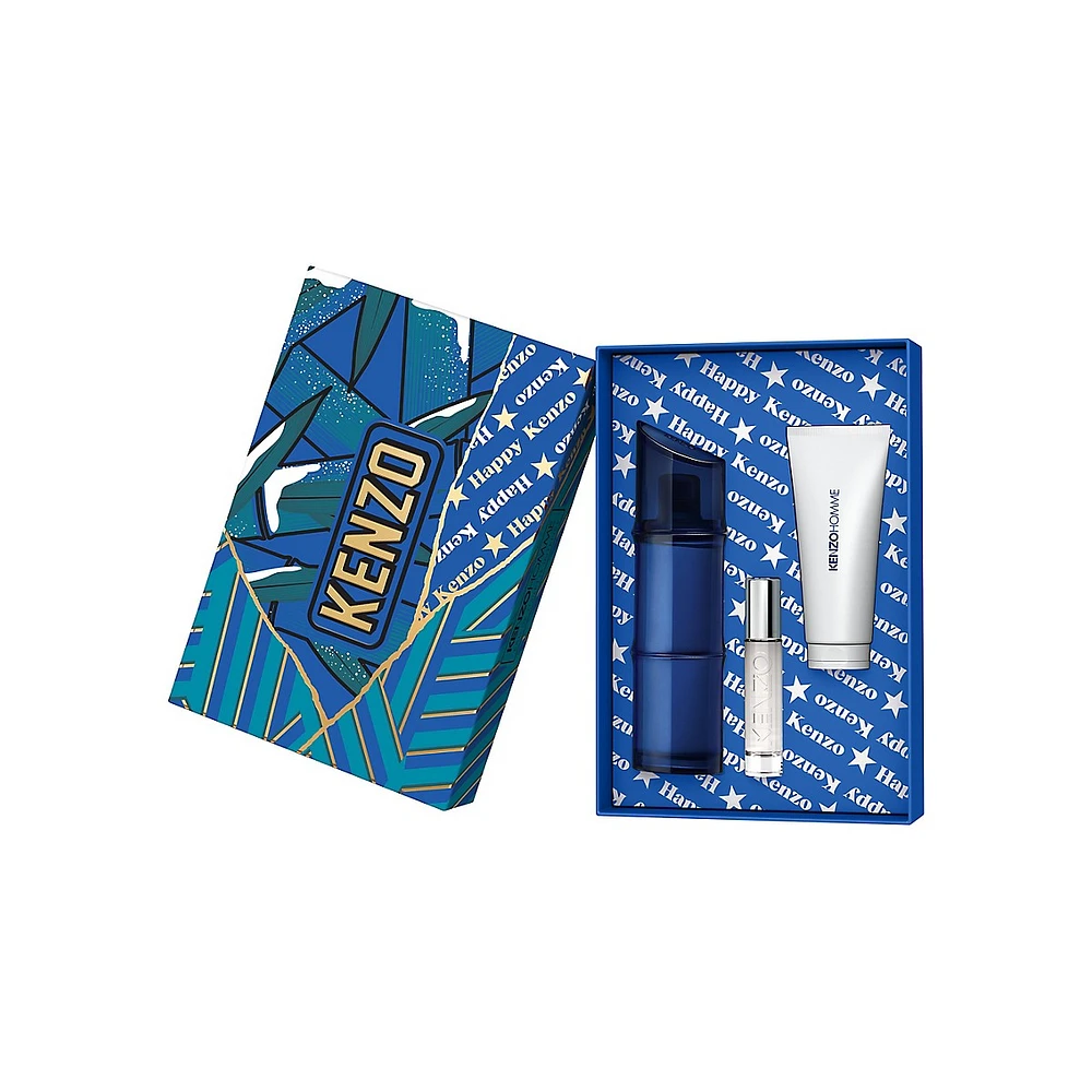 Kenzo Homme Eau de Toilette Intense 3-Piece Holiday Gift Set - $210 Value