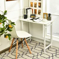 Space Saving Compact Pc Laptop Study Workstation For Home Office