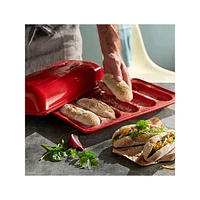 0.52-Quart Ceramic Mini Baguette Baker