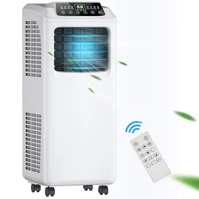 8,000 Btu Portable Air Conditioner & Dehumidifier Function Remote W/ Window Kit