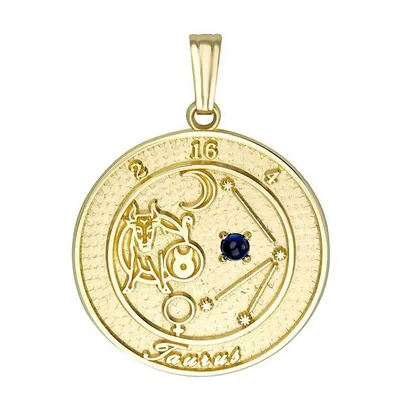 10kt Taurus Zodiac Pendant