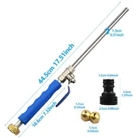 2 in 1 High Pressure Power Wand with Jet and Fan Spray Tips for Car Washing Garden Watering Yard