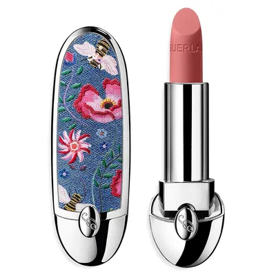 Rouge G Floral Denim Refillable Lipstick Case