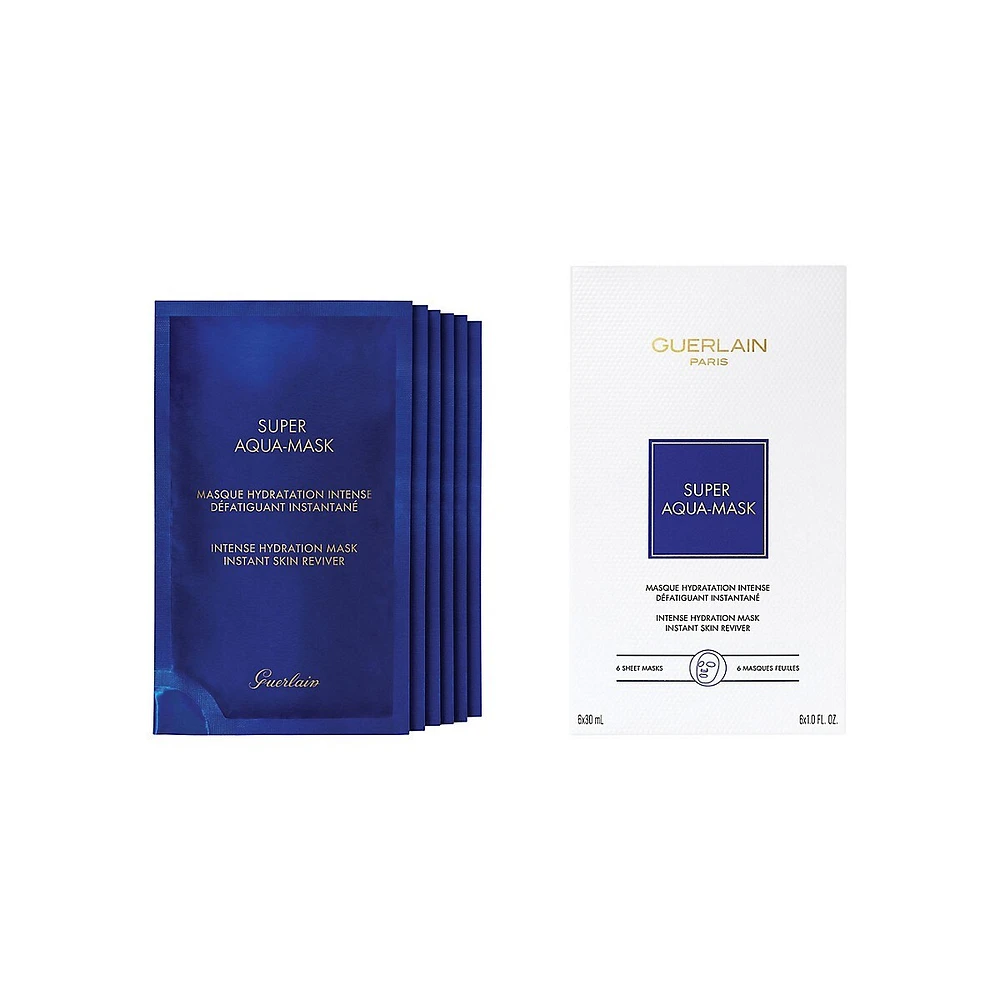 Super Aqua masque d'hydratation intense, ensemble de 6 pièces