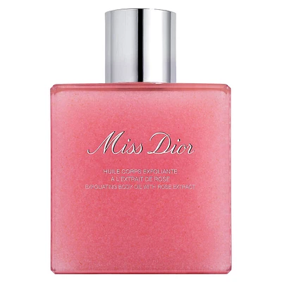 Huile exfoliante pour le corps Miss Dior à l'extrait de rose