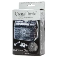 Bepuzzled: 3d Crystal Puzzle - Black Treasure Chest
