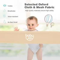 Babyjoy 71"foldable Baby Bed Rail Guard Toddlers Swing Down Safety Bedrail