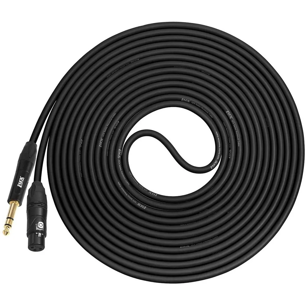 1/4'' Trs To Xlr Female 15 Feet Premium Series Microphone Cable