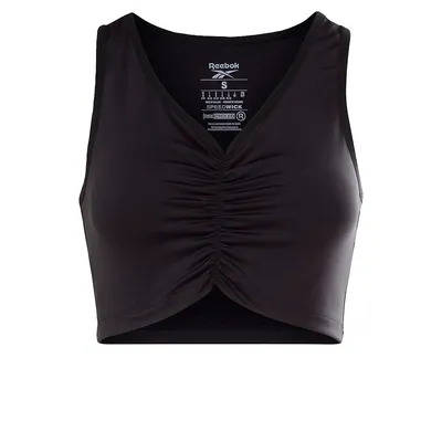 Studio Ruched Cropped Tank Top