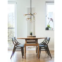 6-light Pendant, 14.2'' Width, From The Skylight Collection, Gold