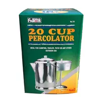 Percolator For Outdoor Use, 20 Cup Capacity, Made Of Aluminum
