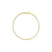 1.64 Carat Tw Diamond Tennis Bracelet In 10kt Yellow Gold