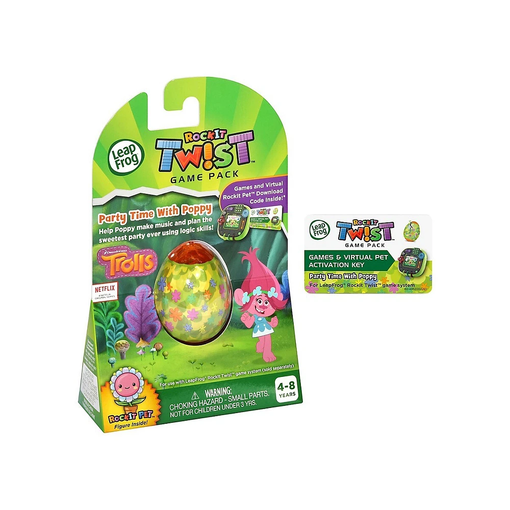 Ensemble de jeu La fête des trolls avec Poppy RockIt Twist, version anglaise