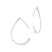 Sterling Silver Teardrop Threader Earrings