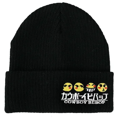 Cowboy Bebop Logo Kanji Emoji Ribbed Beanie