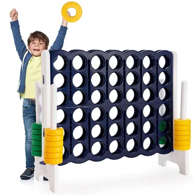 Jumbo 4-to-score 4 A Row Giant Game Set Outdoor Indoor Kids Adults Family Fun