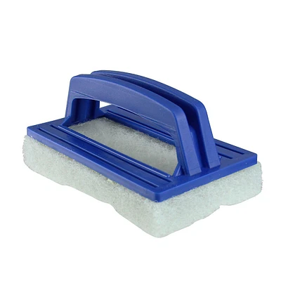 5.5" Blue Hand Held Swimming Pool Wall And Floor Scrubber Pad Brush