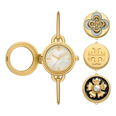 Women's The Miller Three-hand, Gold-tone Stainless Steel Watch And Interchangeable Charms Gift Set