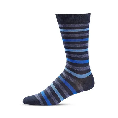 ​Men's Urban Multicolour Striped Crew Socks