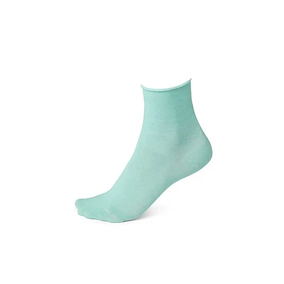 Socquettes en velours de coton extensible pour femme