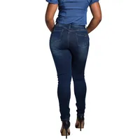 Women's Extra Curvy Fit Mid Rise Stretch Denim Skinny Jeans