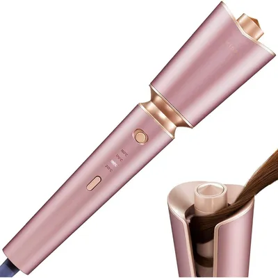 Xiaomi Youpin Zhibai Auto Shut-off Beach Waves Culing Wand With 1''ceramic Barrel, Fast Heating For Lasting Hair Culer Styling Tool-pink