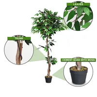 3.5-6ft Artificial Tree Indoor-outdoor Home Decor Multi Choices
