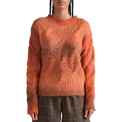 Chandail en tricot teint par sections Lili Sidonio