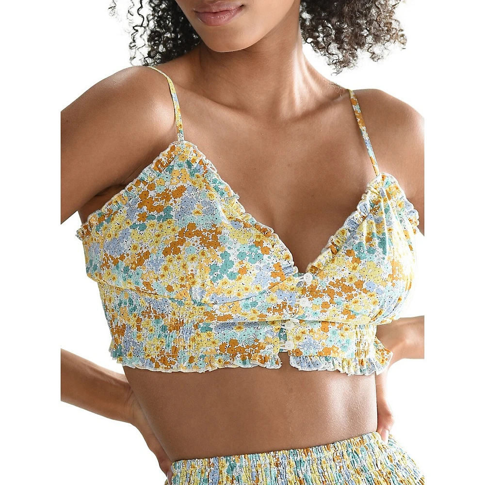 Lili Sidonio Printed Crop Top