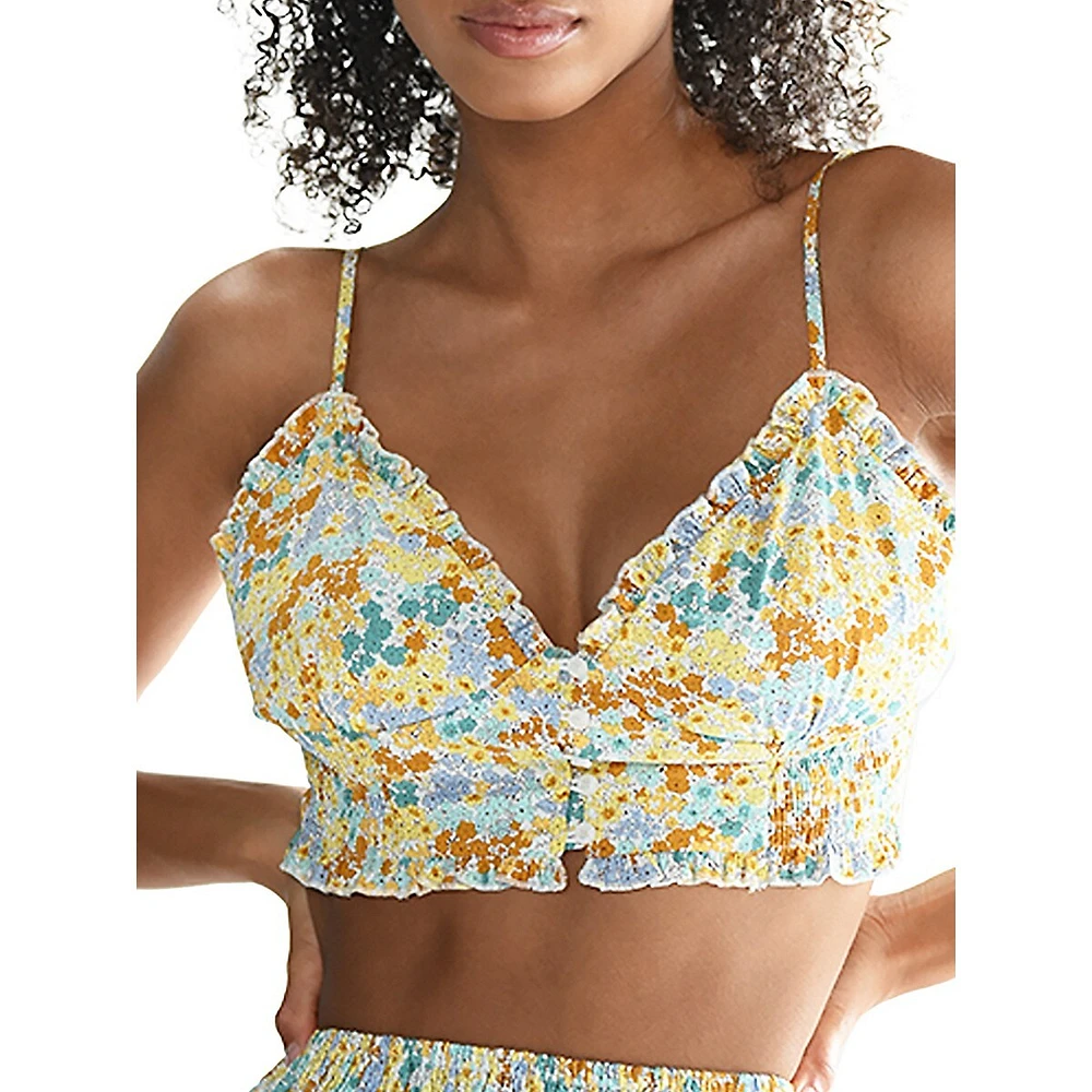 Lili Sidonio Printed Crop Top