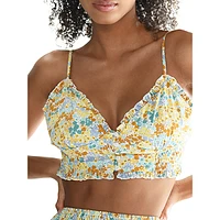 Lili Sidonio Printed Crop Top