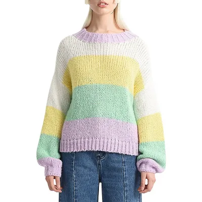 Lili Sidonio Colourblock Stripes Oversize Sweater