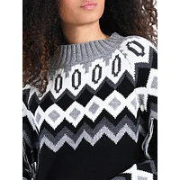 Lili Sidonio Fair Isle Fringe Sweater