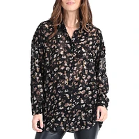 Relaxed Abstract-Print Shirt