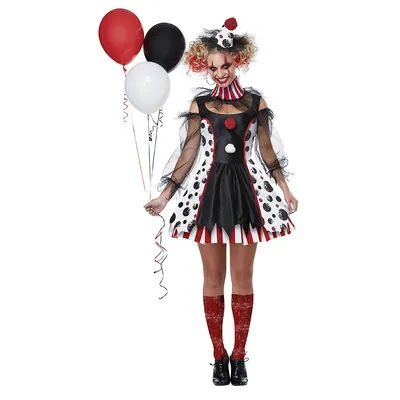 Twisted Clown Womens Costume