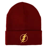 Dc Comics The Flash Lightning Bolt Logo Beanie