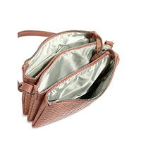 Mada Vegan Leather Triplet Crossbody Bag
