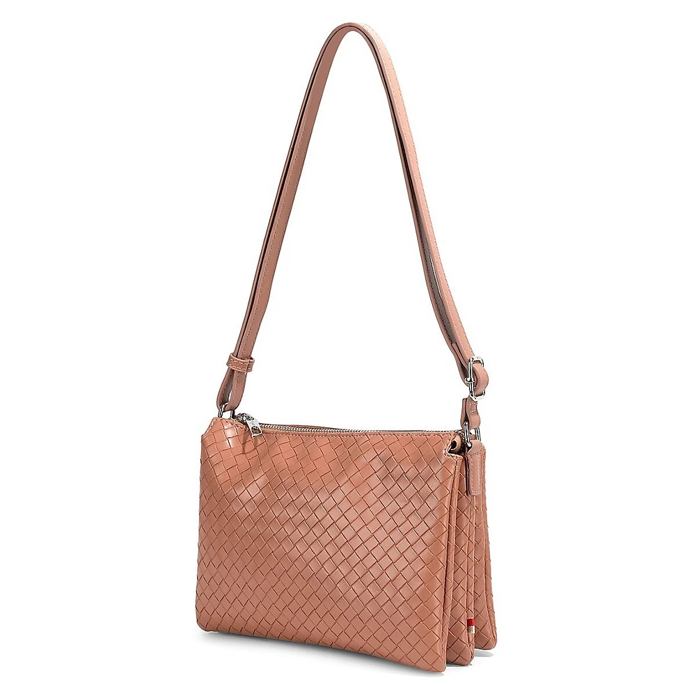 Mada Vegan Leather Triplet Crossbody Bag