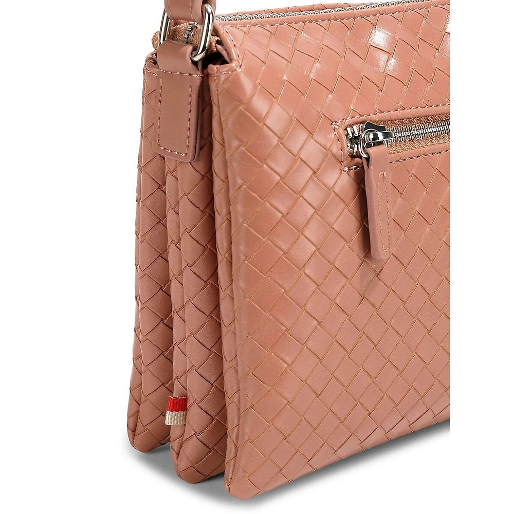 Mada Vegan Leather Triplet Crossbody Bag