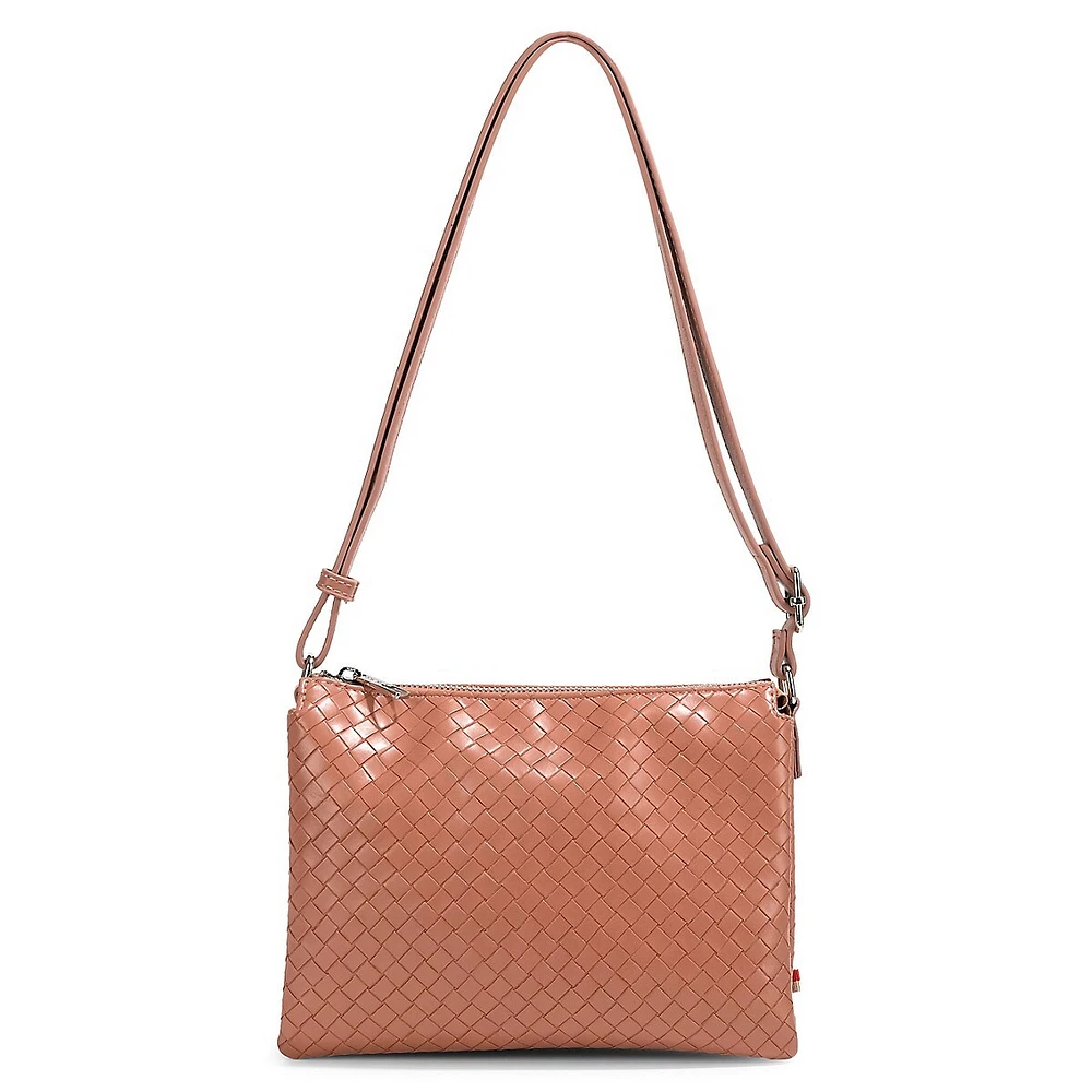 Mada Vegan Leather Triplet Crossbody Bag