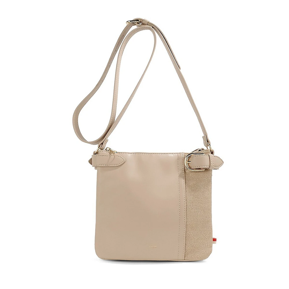 Luna Vegan Leather Doublet Crossbody Bag