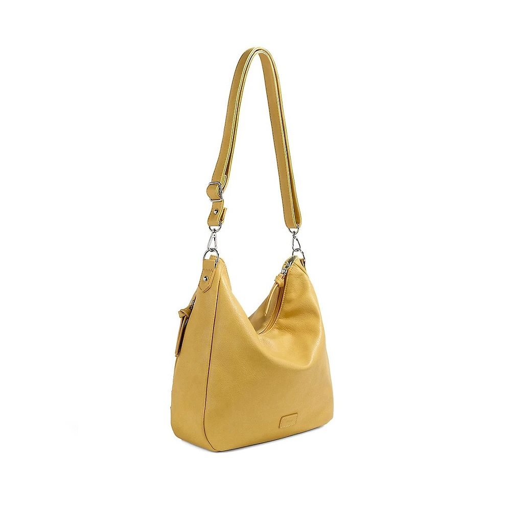 Gambit Megan Vegan Leather Hobo Bag