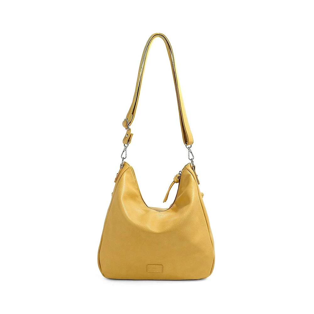 Gambit Megan Vegan Leather Hobo Bag