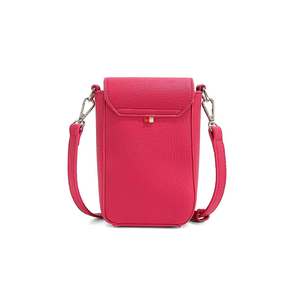 Amber Vegan Leather Tech Crossbody Bag