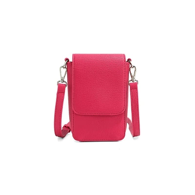 Amber Vegan Leather Tech Crossbody Bag