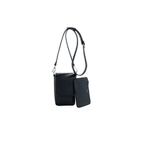 Amber Vegan Leather Tech Crossbody Bag