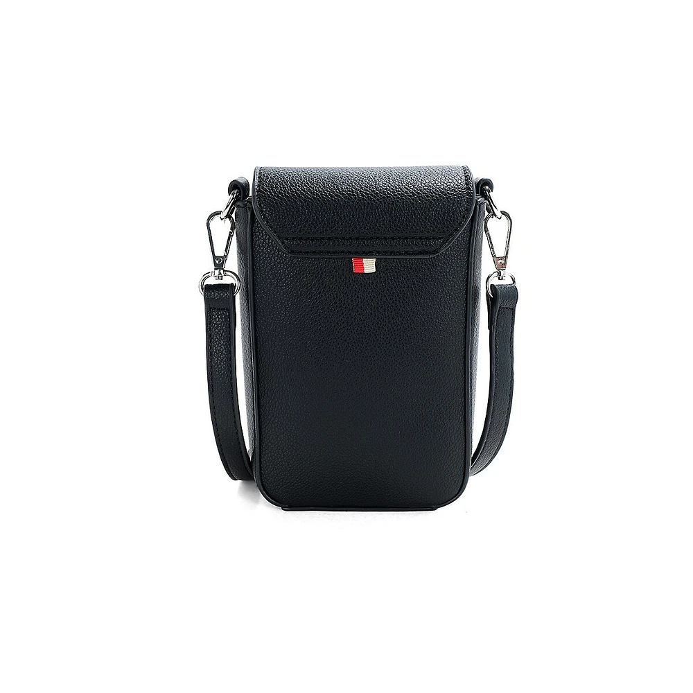 Amber Vegan Leather Tech Crossbody Bag